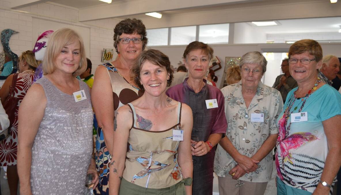 THE ARTFUL: Members of the Artful Nine at the SoArt Gallery opening on Friday were Julie Creagh, Judy Gordon, Vanessa Place, Jan Atkinson, Lynne Place and Sue Fraser. Absent were Janet Anthony, Gary Caldow and Louise Lander. 