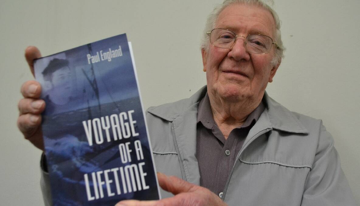 THE AUTHOR: Narooma’s Paul England has finally got his epic sea voyage story published in book format. 
