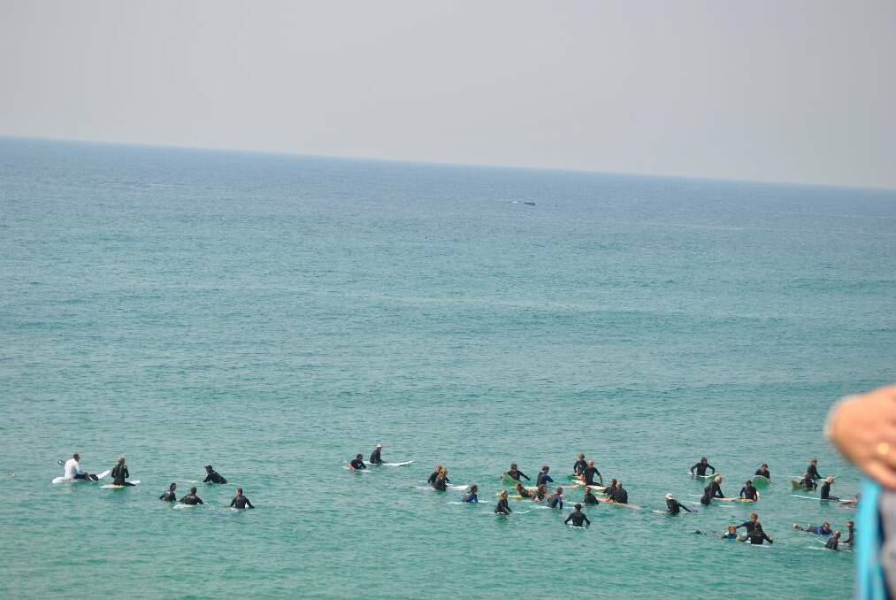 Paddle out for local surfing legend and restaurateur Ian Hockey who passed away on Monday, September 23. Fittingly after Ian's ashes were spread on the water, two pods of humpback whales rounded the headland and frolicked in the ocean.
